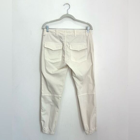 NILI LOTAN Cropped Military Pant in Eggshell - Picture 12 of 15